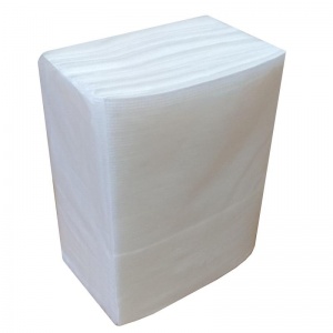 Салфетки бумажные 17x15.8см, 1-слойные Luscan Professional №2, белые, 30 пачек по 100 листов