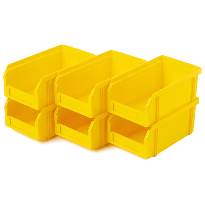Ящик (лоток) универсальный Стелла-техник, полипропилен, 172х102х75мм, желтый ударопрочный