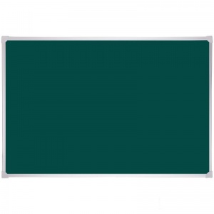 Доска магнитно-меловая OfficeSpace (90x60см, алюминиевая рамка, полочка) зеленая (ML_20416)