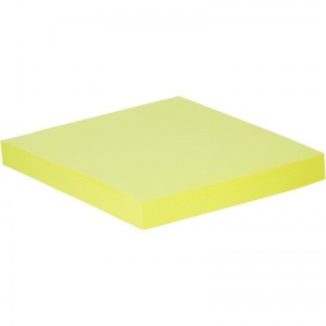 Стикеры (самоклеящийся блок) Attache Selection Extra, 76х76мм, неоновые желтые, 100 листов
