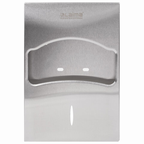 Диспенсер для покрытий на унитаз Лайма Professional Inox, 1/4 сложения, нержавеющая сталь, матовый (605704)