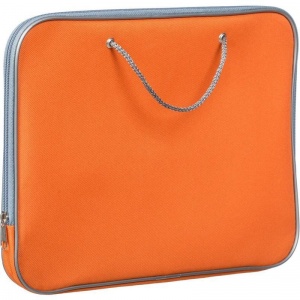 Папка-портфель Attache (А4, 1 отделение, нейлон, на молнии, с ручками) оранжевая