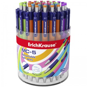Ручка шариковая автоматическая Erich Krause MC-5 (0.35мм, синий цвет чернил) 50шт. (31067)
