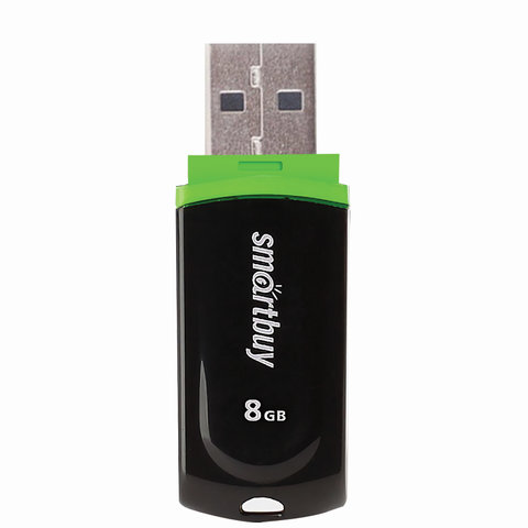 Флэш-диск USB 8Gb SmartBuy Paean, черный (SB8GbPN-K), 180шт.