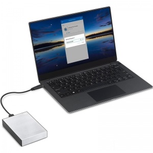 Внешний жесткий диск Seagate Backup Plus Slim, 5Тб, серебристый (STHP5000401)
