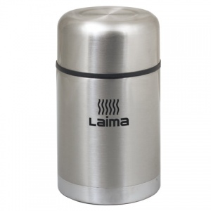 Термос Лайма с широкой горловиной, 800мл, серебристый, 40шт.
