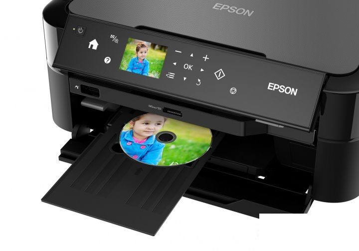 Принтер струйный Epson L810, черный, USB (C11CE32402)