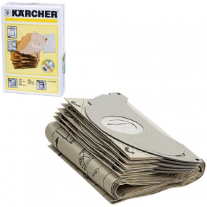 Пылесборники Karcher, комплект 5шт., бумажные, +1 микрофильтр, для пылесоса SE 5.100/3001 (6.904-143.0)