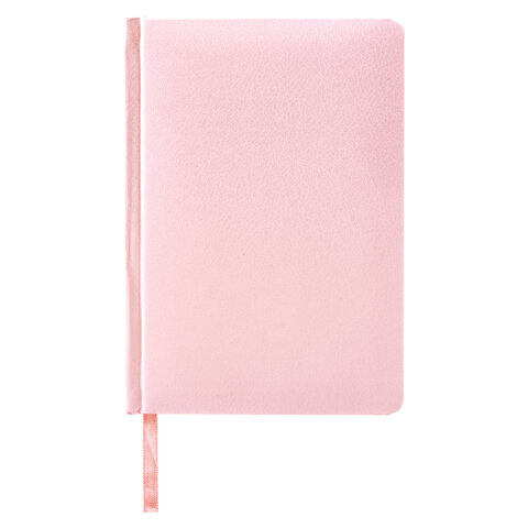 Ежедневник недатированный А5 Brauberg Profile (136 листов) обложка балакрон, светло-розовый, 2шт. (111661)