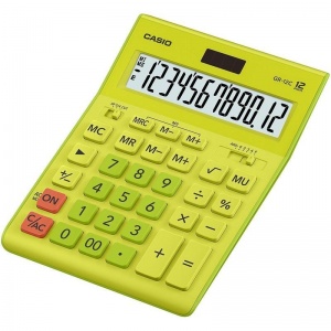 Калькулятор настольный Casio GR-12C-GN (12-разрядный) салатовый