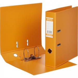 Папка с арочным механизмом Attache Selection Strong Line (70мм, А4, до 450л., картон/ПВХ) оранжевая, 20шт.