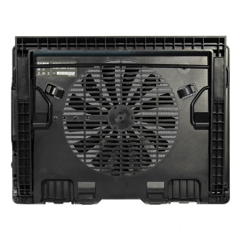 Подставка для ноутбука Zalman ZM-NS2000, 1 вентилятор, черная (ZM-NS2000)