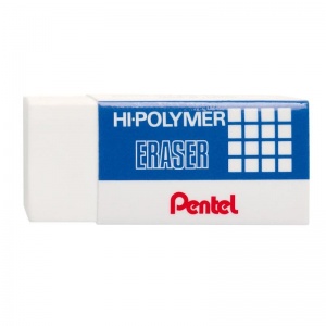 Ластик Pentel Hi-Polymer Eraser, каучук, прямоугольный, 65х24.5х11.5мм