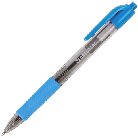 Ручка шариковая автоматическая Brauberg Instinct (0.35мм, синий цвет чернил) 1шт. (141548)