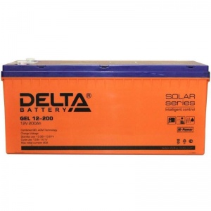 Аккумулятор клеммы 200000 мАч  Delta GEL 12-200 1 штука в упаковке AGM