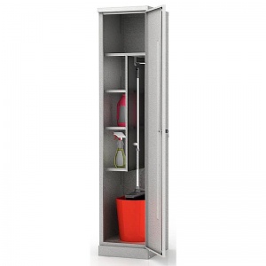 Шкаф хозяйственный металлический ШМС-6.18, 400x450x1850мм