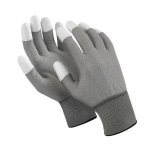 Перчатки защитные нейлоновые Manipula Specialist "Микростатик" MG-163, медные волокна, 10 класс, размер 9 (L)