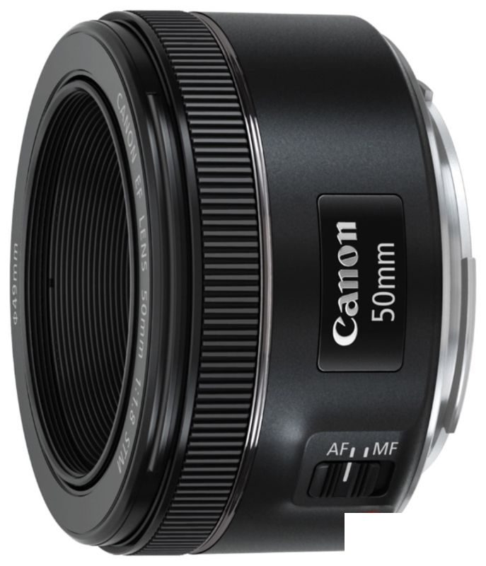 Объектив Canon EF 50mm f/1.8 STM, байонет Canon EF, черный (0570C005)