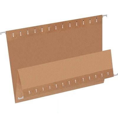 Подвесная папка Foolscap Attache Economy (405x240мм, до 80л., картон) коричневая, 10шт.