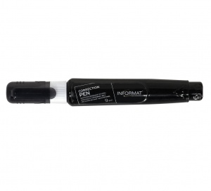 Корректирующая ручка inФОРМАТ, 9мл, металлический наконечник, черный корпус, 12шт.