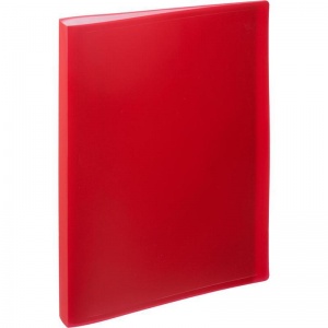Папка файловая 40 вкладышей Attache (А4, пластик, 25мм, 400мкм) красная (055-40Е)