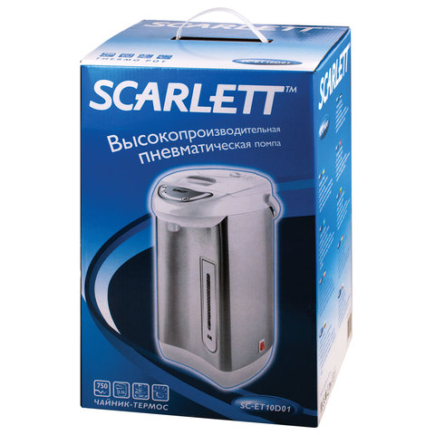 Термопот Scarlett SC-ET10D01, белый и серебристый