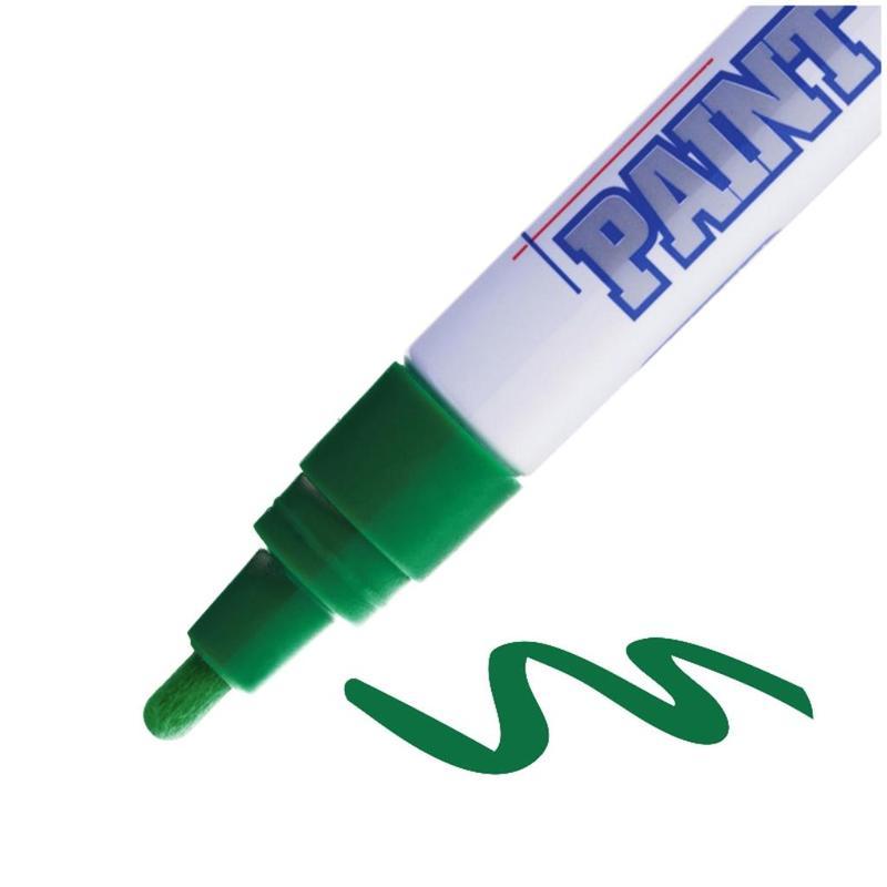 Маркер-краска MunHwa (4мм, зеленый, нитро-основа) алюминий/пластик, 1шт. (PM-04)