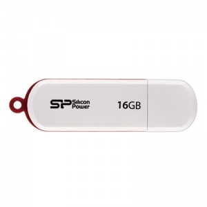 Флэш-диск USB 16Gb Silicon Power LuxMini 320, белый (SP016GbUF2320V1W)