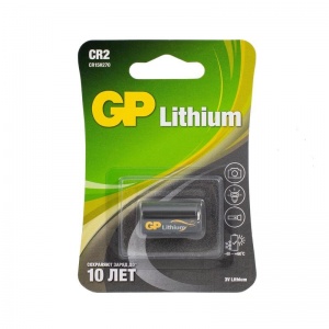 Батарейка GP Lithium CR2 (3 В) литиевая (блистер, 1шт.) (GP CR2E-2CR1)