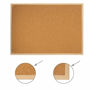 Доска пробковая Brauberg (100х150см, деревянная рамка, коричневая) (238180)