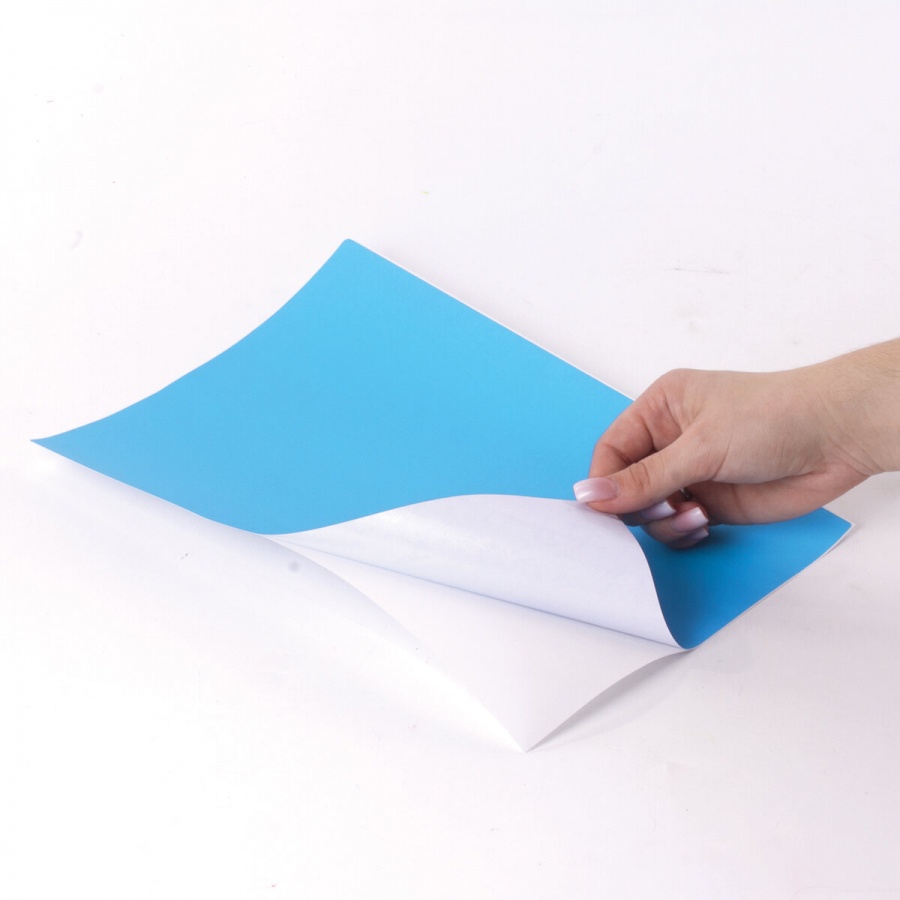 Этикетки самоклеящиеся Staff (210х297мм, 1шт. на листе, голубый, 80 г/кв.м) 50 листов (115231)