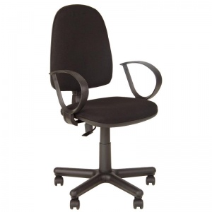 Кресло офисное Jupiter, ткань черная, пластик, металл