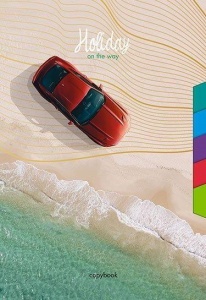 Тетрадь общая 80л, А4 Апплика "Красный автомобиль" (клетка, спираль, картон мелованный, с разделителями)