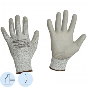 Перчатки защитные Scaffa DY110DG-PU, от порезов с полиуретановым покрытием, 13 класс, размер 8 (M)