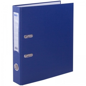 Папка с арочным механизмом OfficeSpace (50мм, А4, до 350л., картон/бумвинил) синяя (AFbv50-4-727 / 2521012)