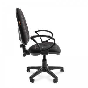 Кресло офисное Chairman Prestige Ergo, ткань черная, пластик