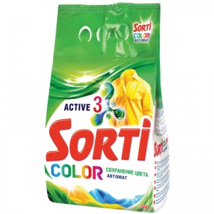 Стиральный порошок-автомат Sorti "Color", для цветного белья, 2.4кг (8531-3)