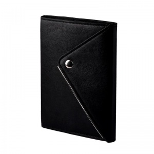 Ежедневник датированный на 2022 год А5 Infolio "Grunge" (176 листов) обложка кожзам, черный