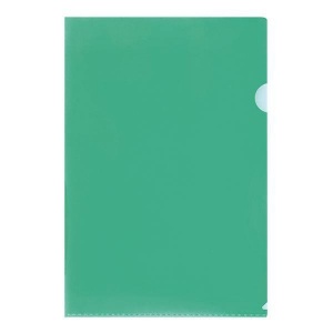Папка-уголок LITE (А4, 100мкм, пластик) зеленый, 50шт.