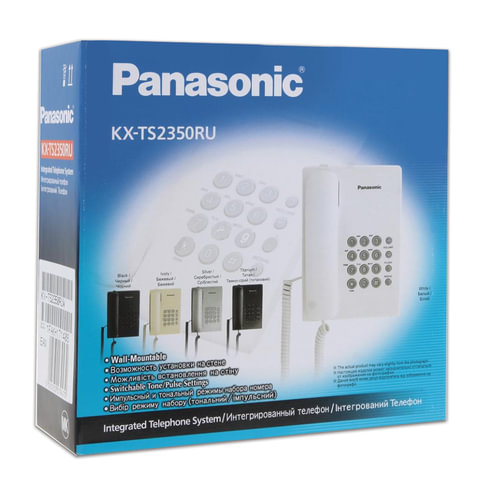 Проводной телефон Panasonic KX-TS2350RUW, белый (KX-TS2350RUW)