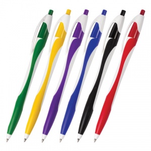 Ручка шариковая автоматическая Brauberg Caribian (0.35мм, синий цвет чернил) 24шт. (141159)