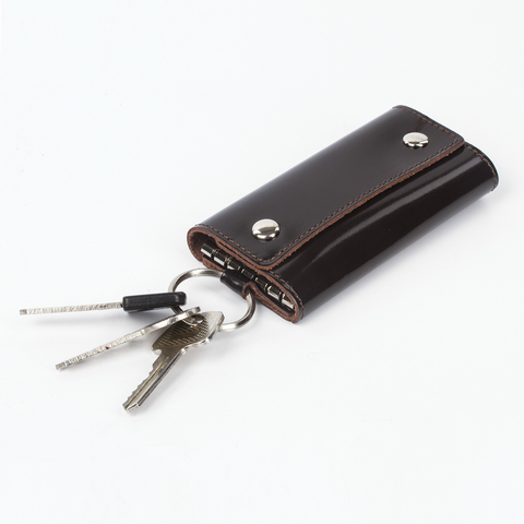 Ключница Befler Classic, натур.кожа, две кнопки, 60x110х15мм, коричневая (KL.3.-1)