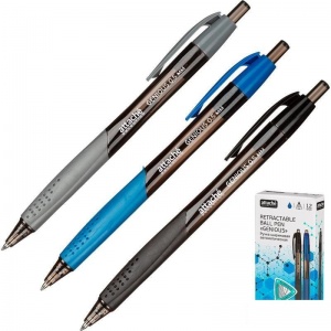 Ручка шариковая автоматическая Attache Selection Genious (0.5мм, синий цвет чернил) 12шт.