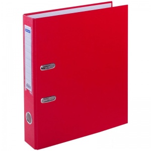 Папка с арочным механизмом OfficeSpace (50мм, А4, до 350л., картон/бумвинил) красная (AFbv50-3-726 / 2521014)