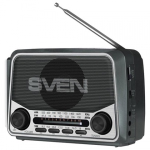 Радиоприёмник Sven SRP-525, черный/серый (SV-017156)