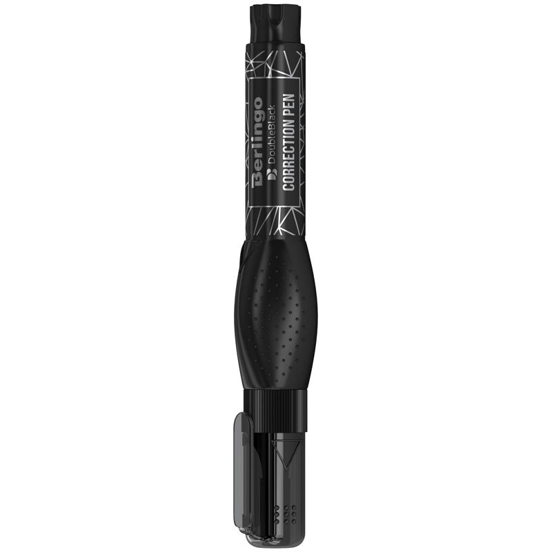 Корректирующая ручка Berlingo DoubleBlack, 8мл, металлический наконечник, 12шт. (KR_08005)