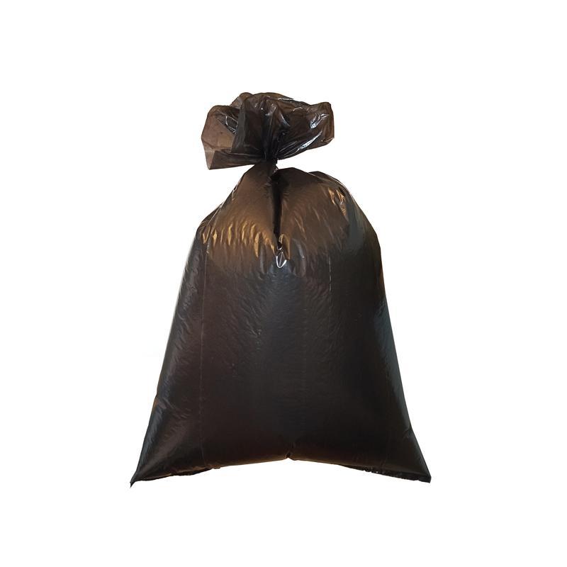 Пакеты для мусора 120л, Luscan (65х105см, 45мкм, черные) ПВД, 20шт. в рулоне
