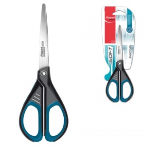 Ножницы Maped Essentials Soft 170мм, симметричные ручки, мягкие вставки (468210), 24шт.