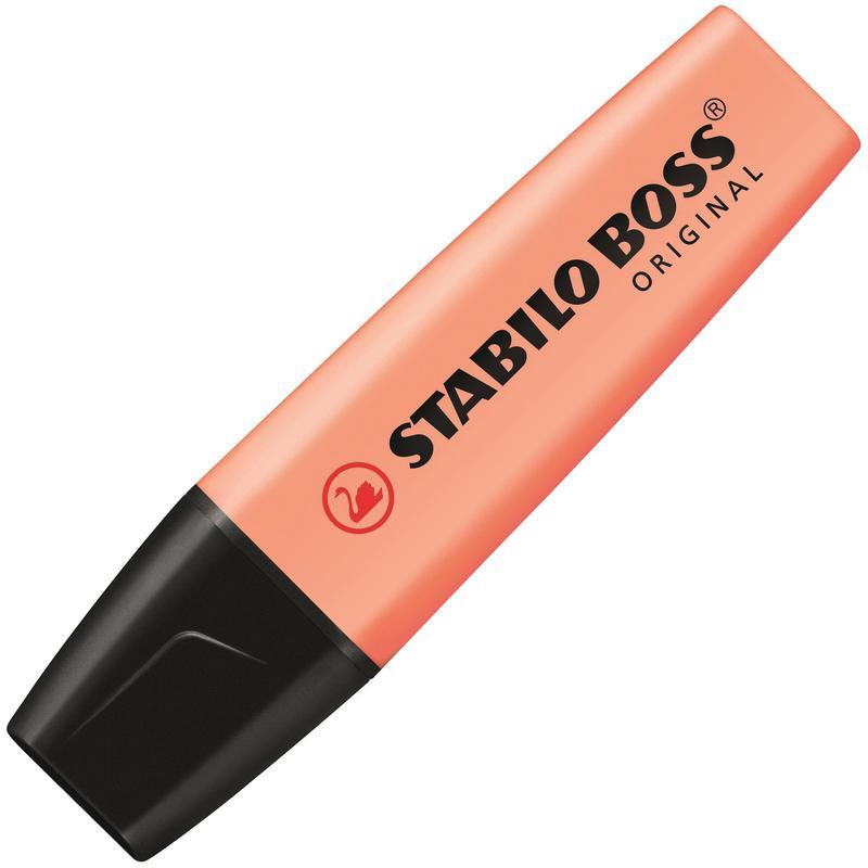 Маркер-текстовыделитель Stabilo Boss Original Pastel (2-5мм, оранжевый) (70/126), 10шт.