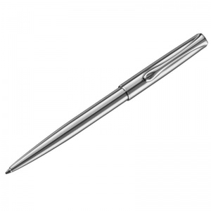 Ручка шариковая Diplomat Traveller stainless steel (1мм, синий цвет чернил, корпус серебристый) 1шт. (D10061083)